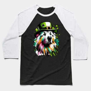 Caucasian Shepherd Dog Celebrates Saint Patrick's Day Baseball T-Shirt